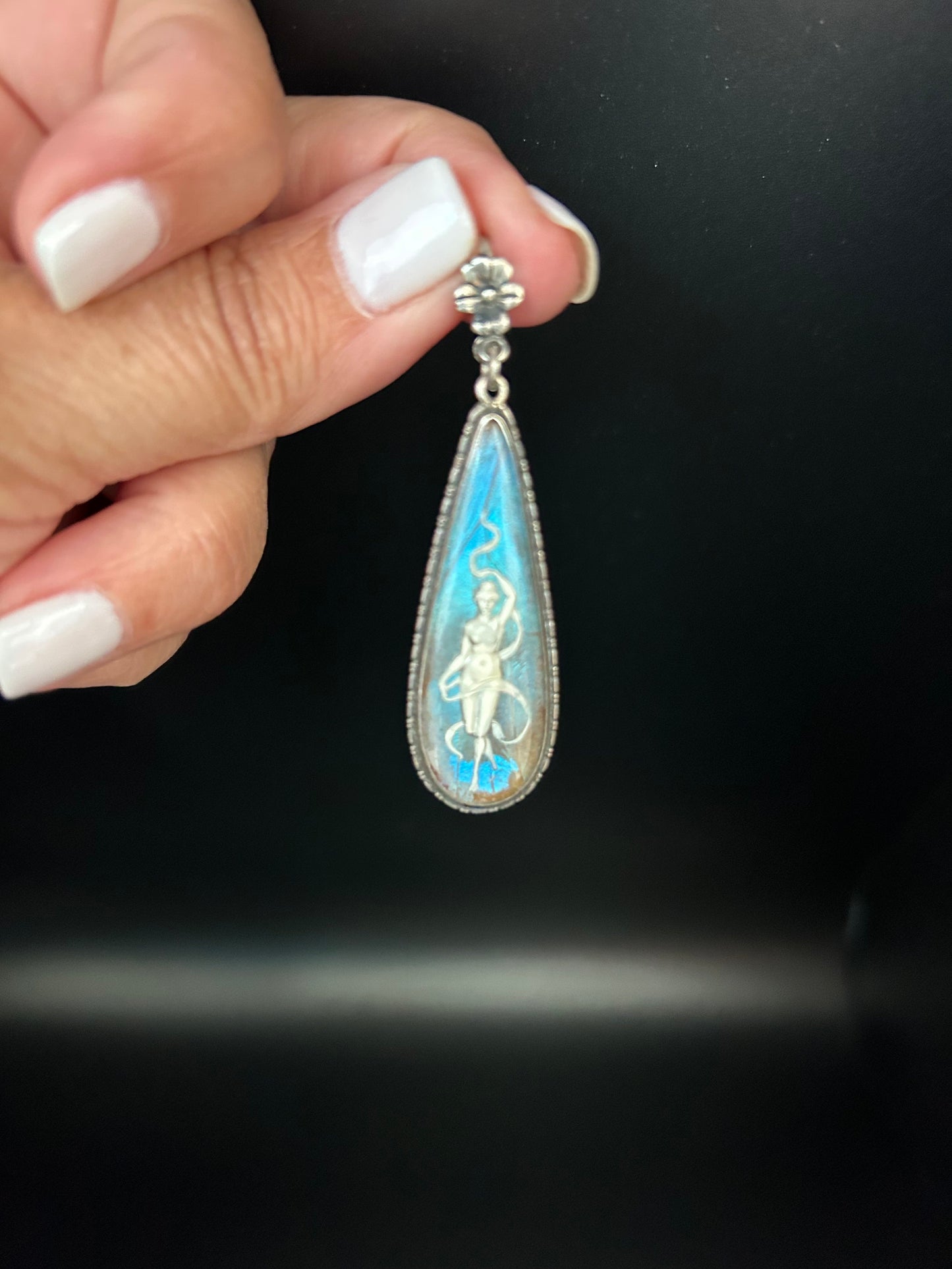 Antique Bezel Set 6.3 mm Turquoise Ring 9ct Gold